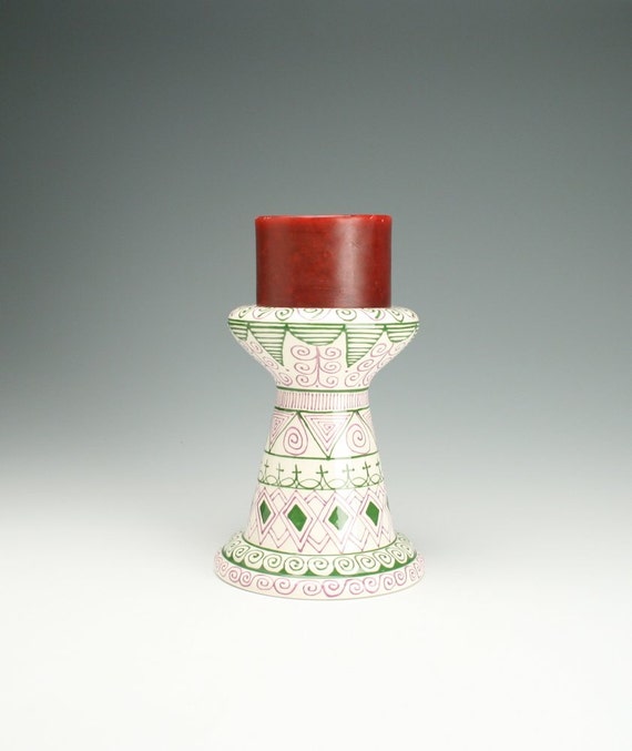 Tall Candle Holder Ceramic Candle Pillar Holder Candle