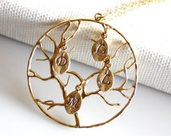 Mother's Day Gift - FAMILY TREE Necklace - Personalized Necklace,Personalized Jewelry, Mother Necklace,Monogram, Mom gift, Grandmother gift