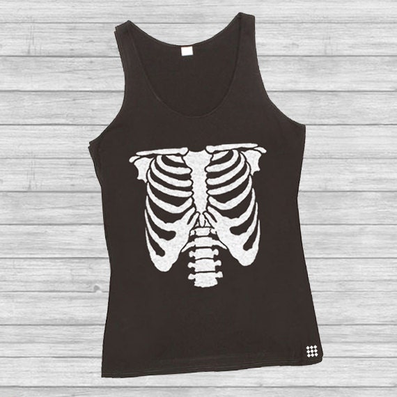 Skeleton Tank Top Skeleton Rib Cage