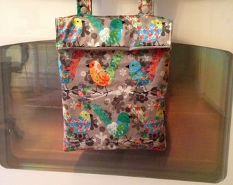 Kitchen Hanging Wetbag - Custom wet bag waterproof bag for kitchen towels, unpaper towels, dish rags, unsponges, cloth napkins.