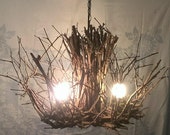 RESERVED FOR BONNIE ! Savannah - 3 Light - Twig Light - Grapevine Chandelier - Rustic Chandelier - Modern Rustic - Minimalistic - Light RESERVED FOR BONNIE ! Savannah - 3 Light - Twig Light - Grapevine Chandelier - Rustic Chandelier - Modern Rustic - Minimalistic - Light
