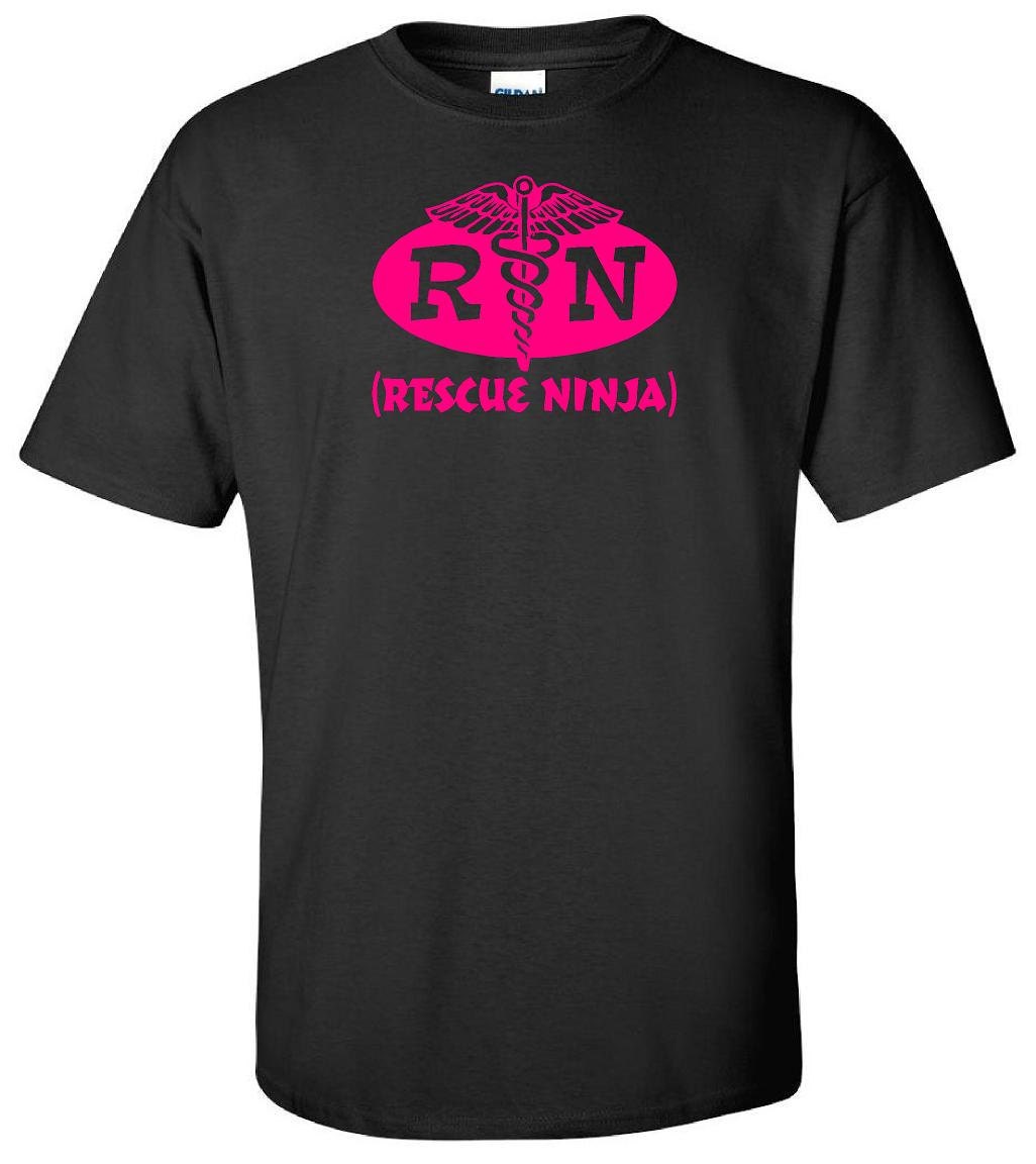 Rescue Ninja Rn Registered Nurse T Shirt By Isawthatonpinterest