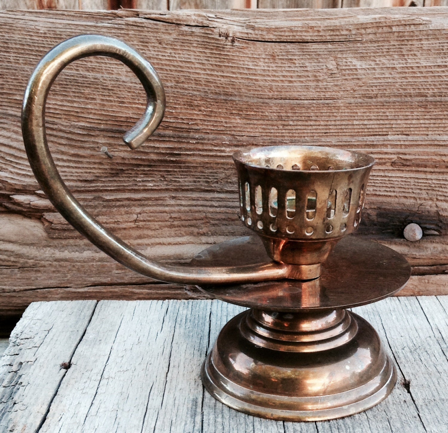 GATCO Solid Brass Candle Holder made in India by RusticSpoonful