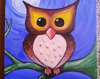 Popular items for owl in a tree on Etsy