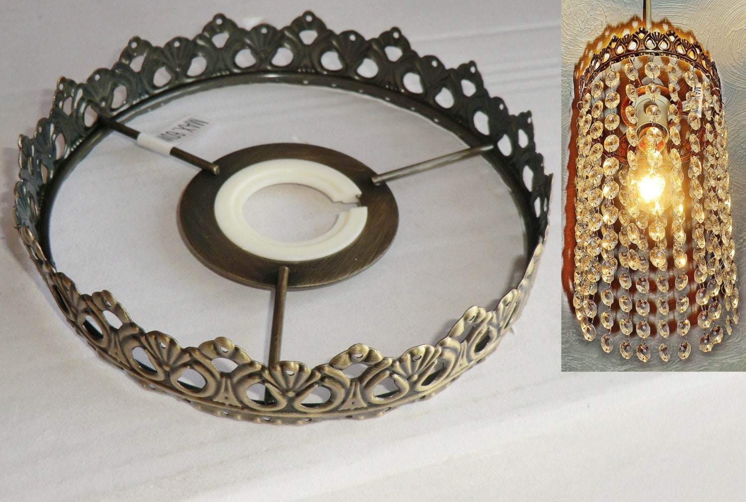 One Tier Chandelier Metal Frame No Drops Make Your Own