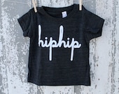 Tri-Black Hip Hip T-Shirt Size 2T