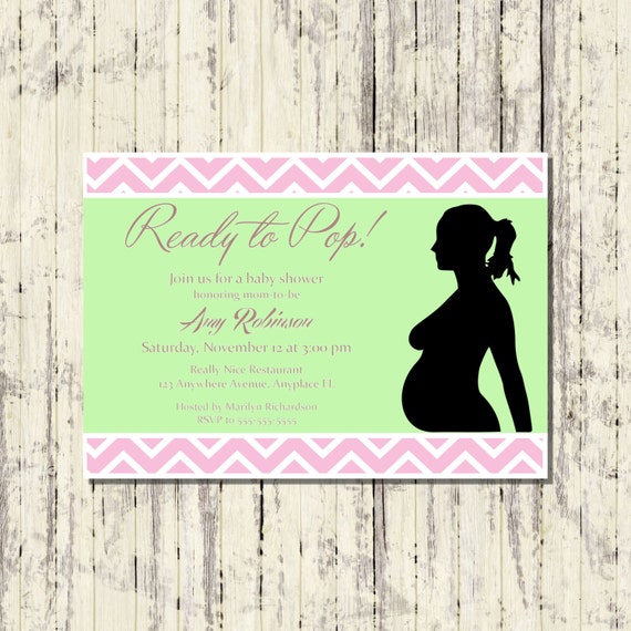 Printable Ready To Pop Baby Shower Invitations 4