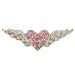 rhinestone buttons, rhinestone embellishment, hair accessory supplies, rhinestone center, silver button, flat back button, heart and wings