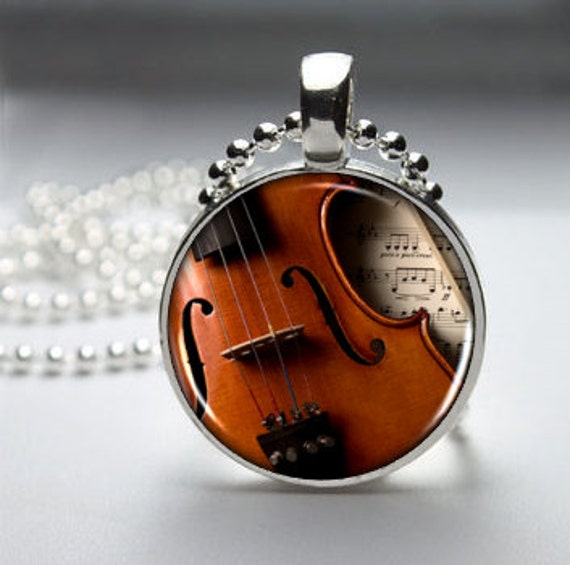 Items similar to Violin pendant violin necklace violin jewelry music