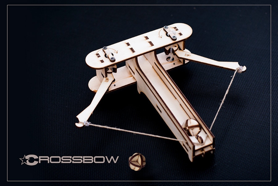 Gift For Dad Wood Crossbow DIY Kit Husband Christmas Gift
