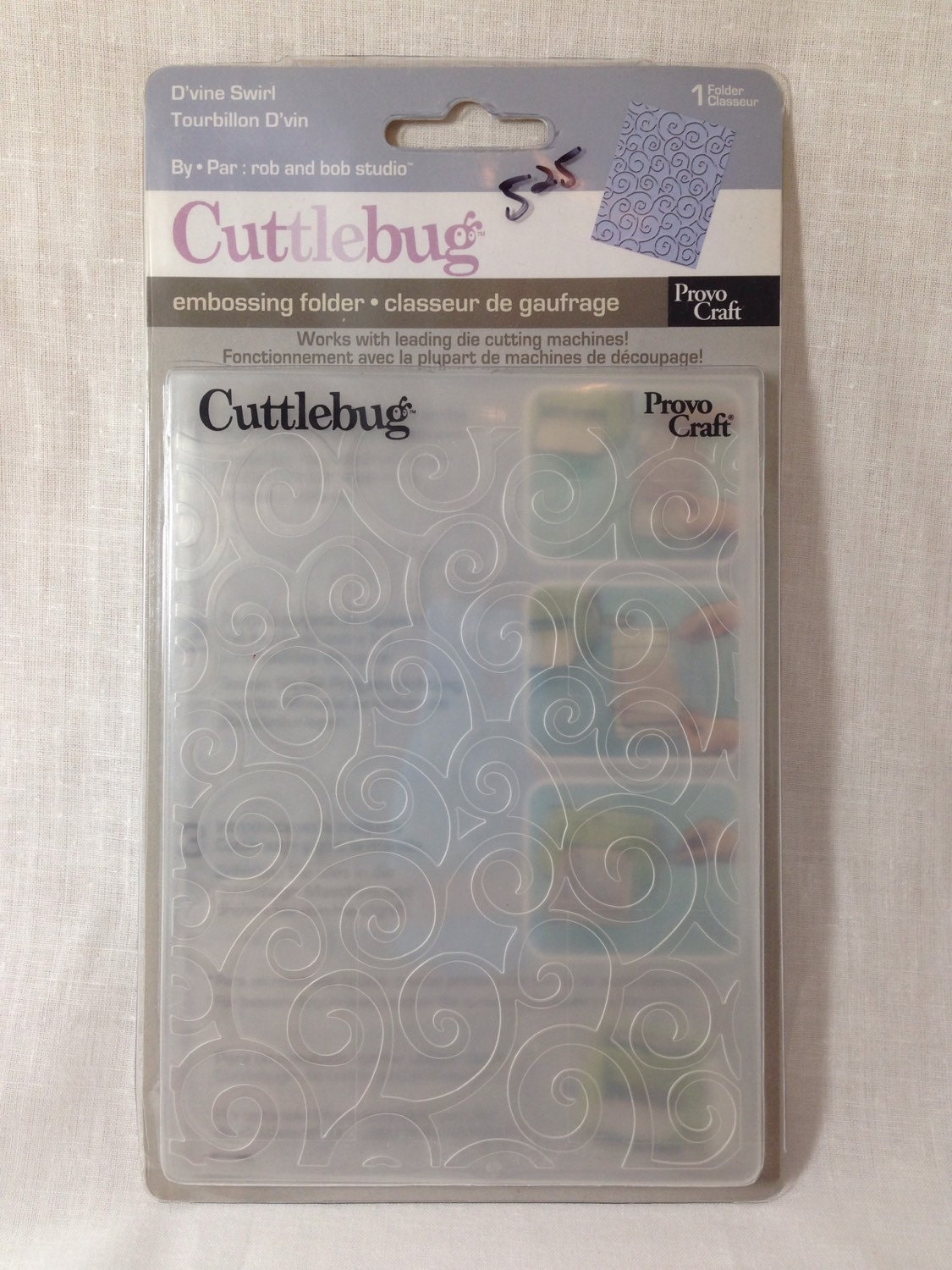 Cuttlebug Embossing Folder D'Vine Swirl