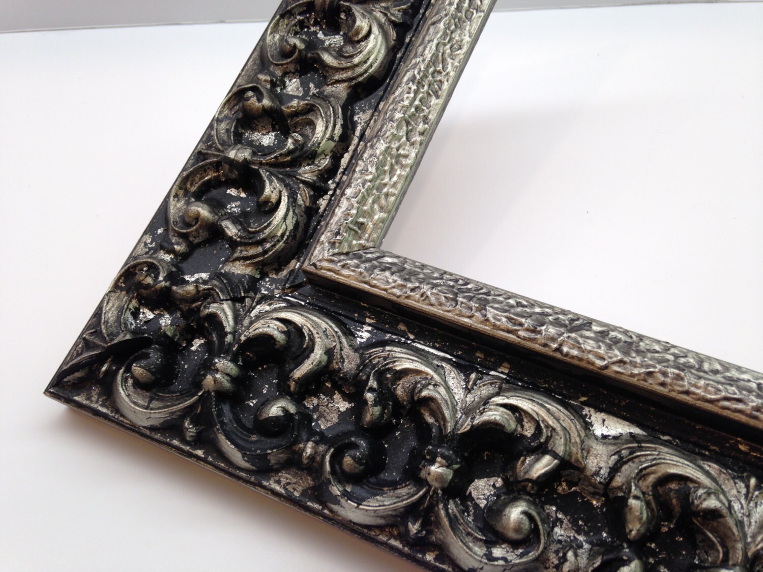 Silver & Black Ornate Picture Frame 3x5 4x6 5x7 8x10