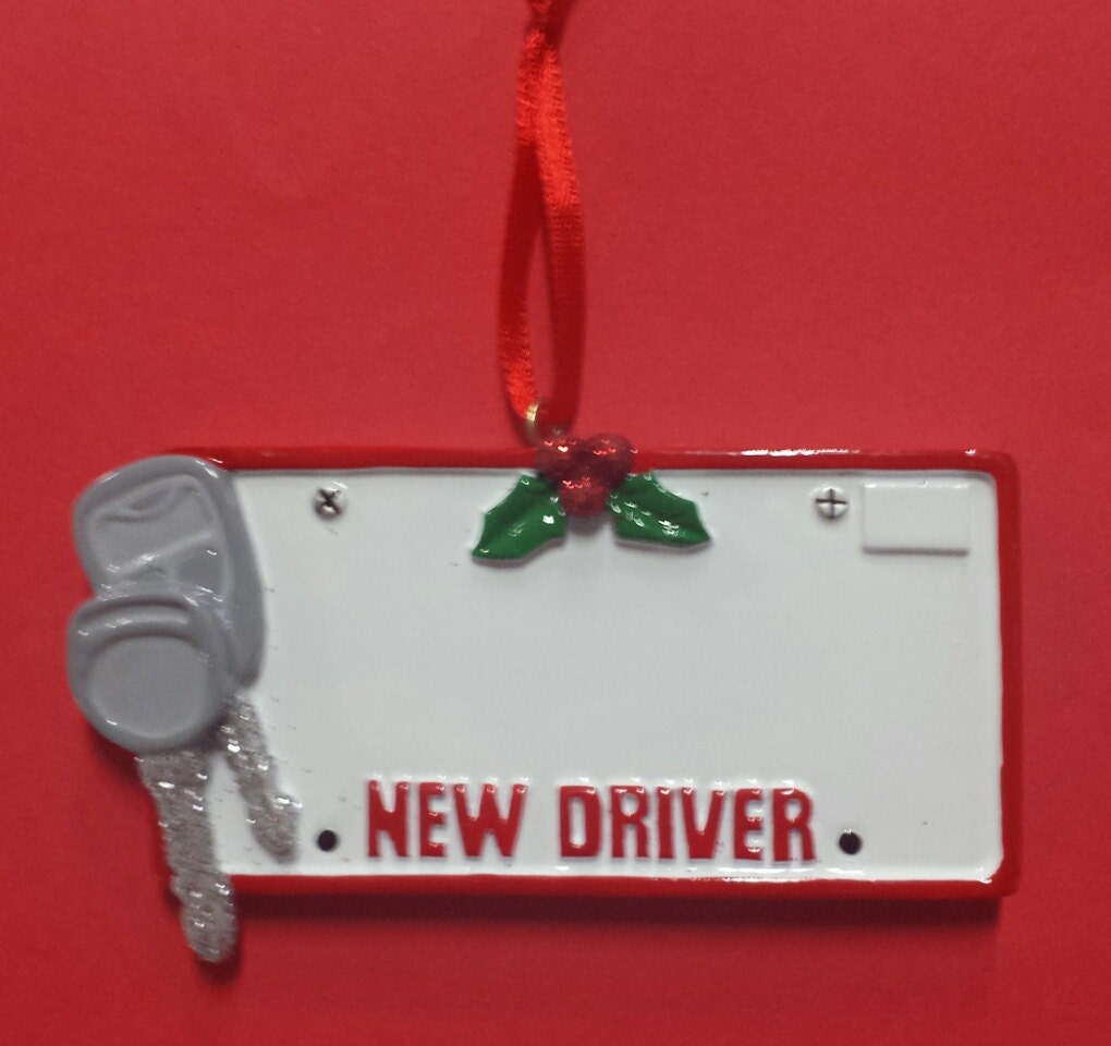 New Driver Personalized Ornament Etsy