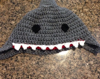 shark plush hat