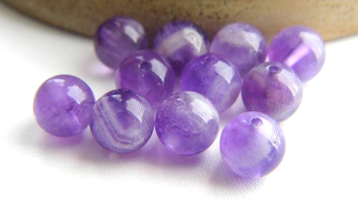 Milky Purple Gemstone Agate Beads Beads Jewelry Supplies