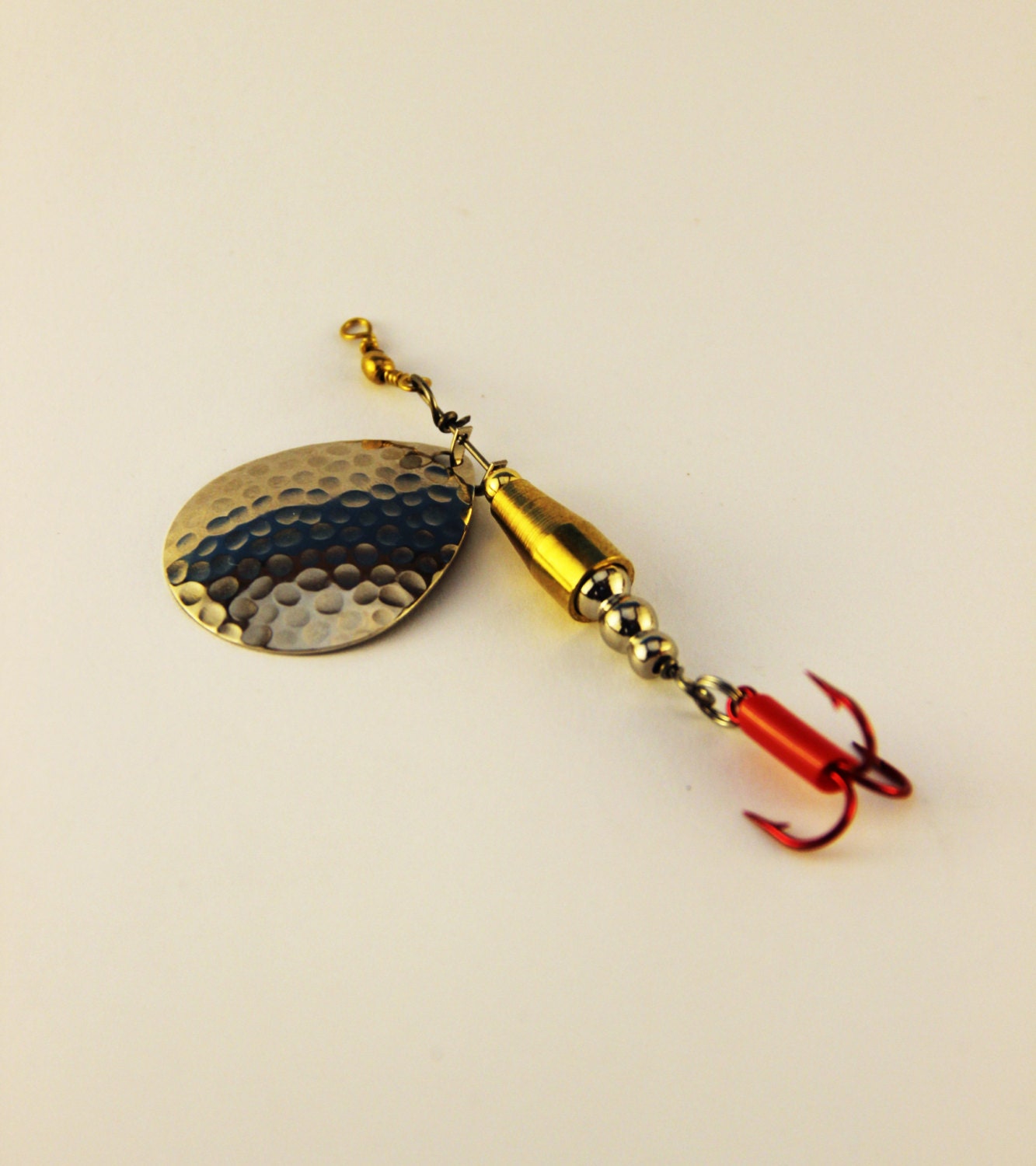 Fishing Lure Salmon Spinning Lure Size 12 Silver / Gold