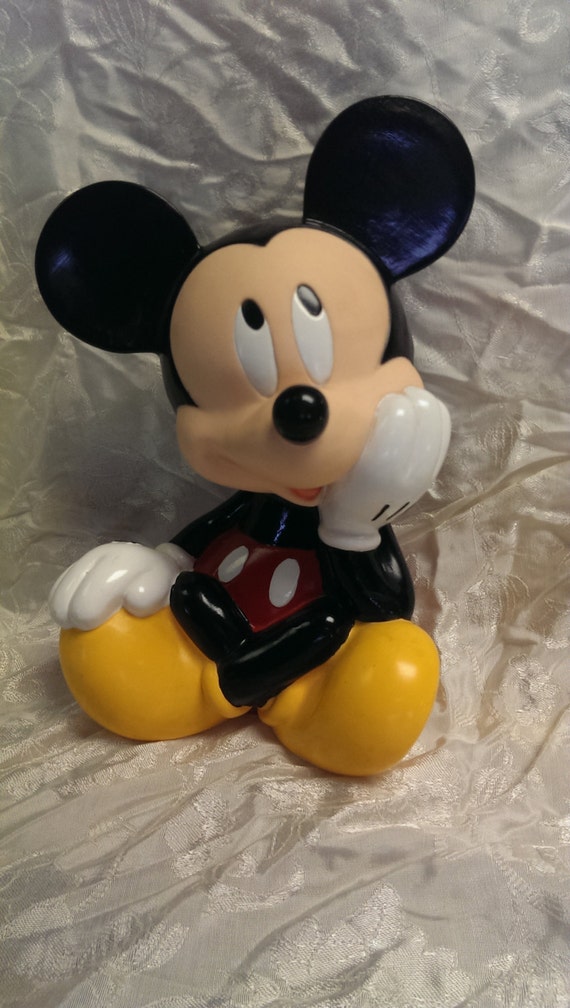 vintage Plastic Mickey Mouse Bank Disney