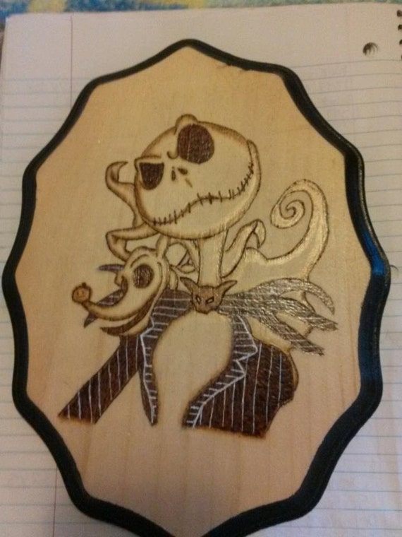 Items similar to Jack Skellington Nightmare Before Christmas Wood Plaque on Etsy