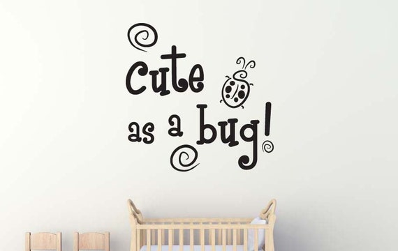 Items similar to Cute as a bug ... Inspirational Motivational Sports ...