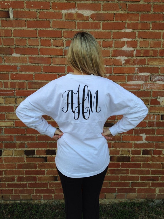 Items similar to Custom Jersey with Monogram Style Initials made for ...