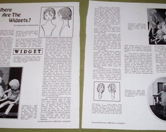 1980 Doll Magazine Article - Widget Cloth Doll ~ Where Are The Widgets