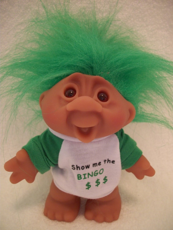 Bingo Troll Collectible Doll 5 Dated 1986 by TreasureMenagerie