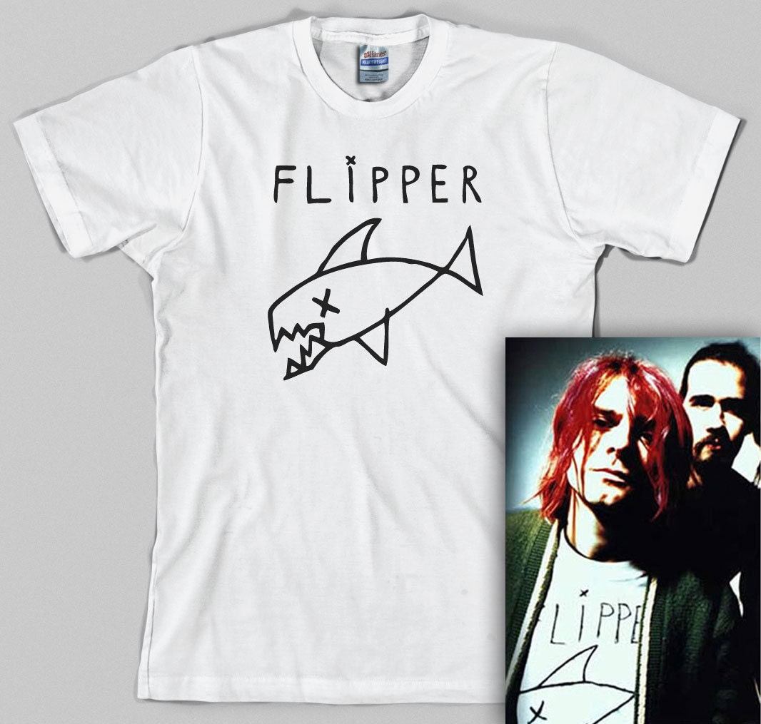 Flipper T Shirt kurt cobain nirvana grunge 90s rock