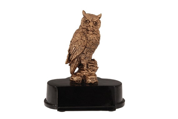 Golden Owl Statue Award Statue Trophy Gift Owl Trophy