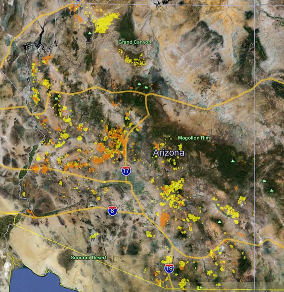 Arizona Gold Claim Maps by GoldMaps on Etsy