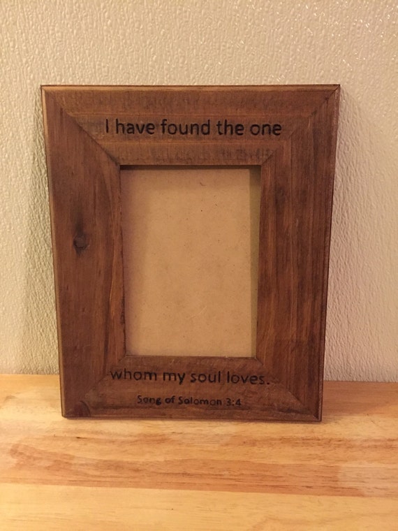Items similar to Wooden Picture Frame With Bible Verse on Etsy