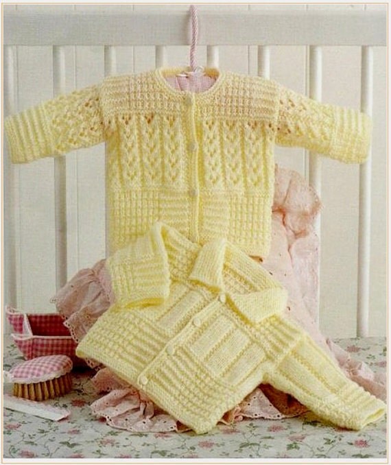 baby cardigans 4 ply knitting pattern 99p