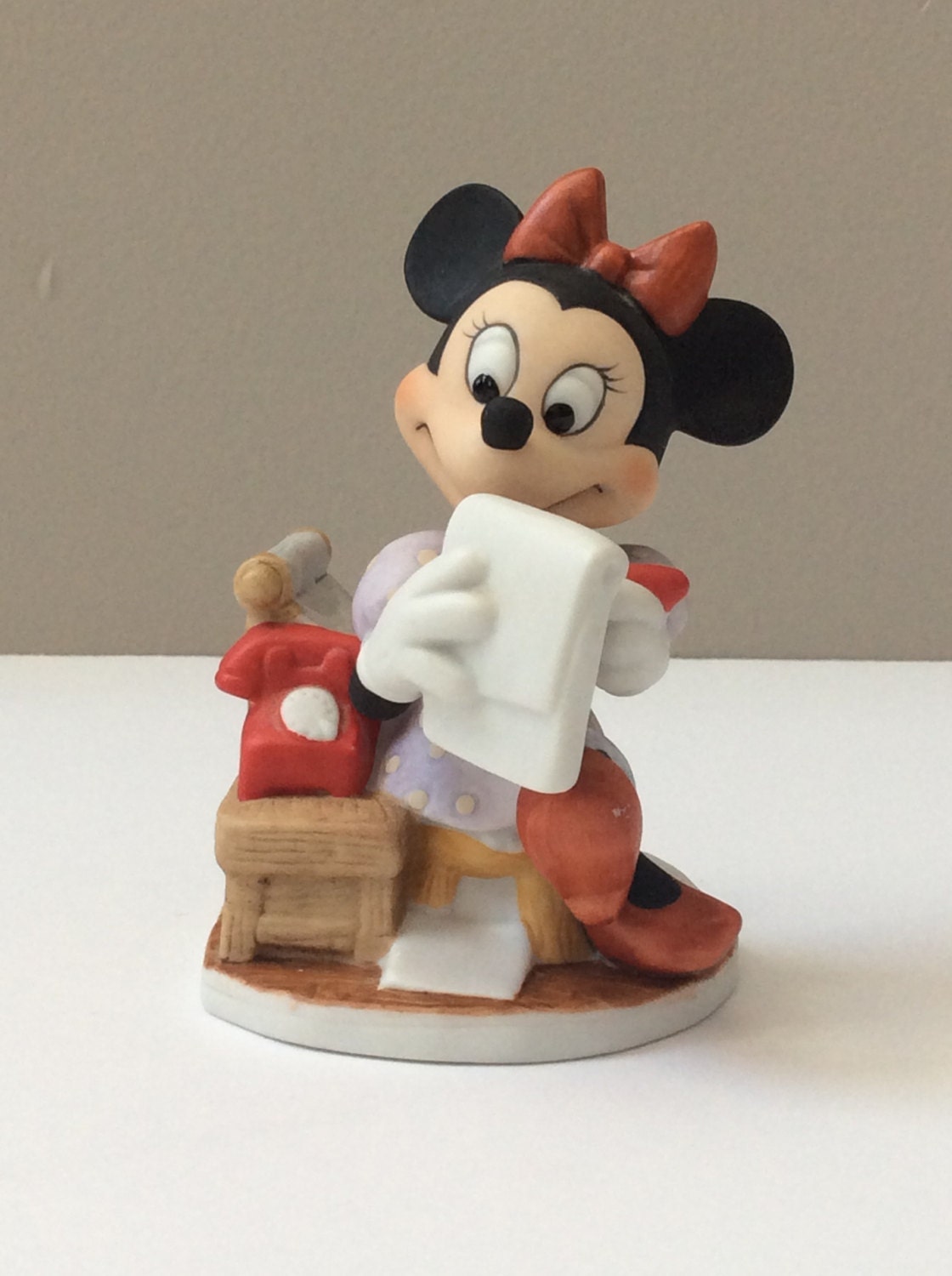 minnie mouse doctor figurine