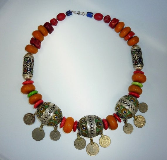 Traditional Berber Necklace by neemaheTribal on Etsy