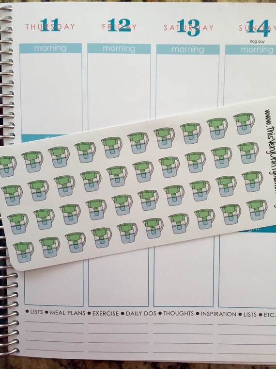 Brita/Water Filter Reminder Stickers for by ThisVeryCraftyMama
