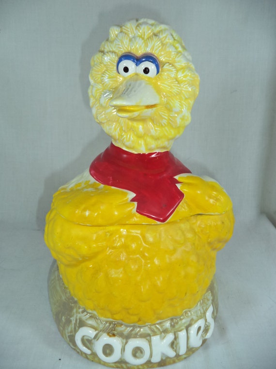 Vintage Original Big Bird Cookie Jar Muppets Inc. Sesame