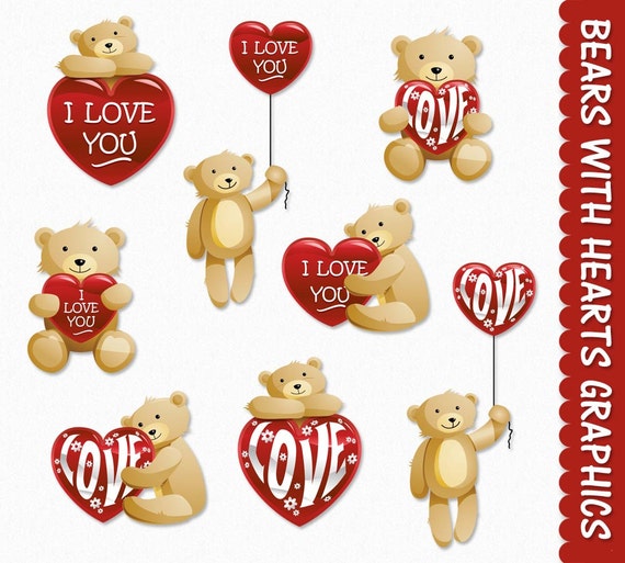 valentine's day teddy bear clipart - photo #28
