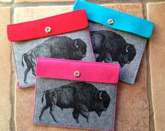 Red "Buffalo" iPad tablet case