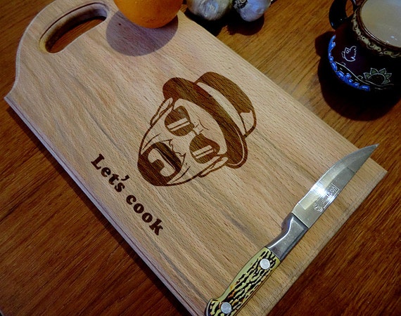 Breaking Bad Custom Engraved Cutting Board Lets Cook Anniversary T Newlywed Christmas 