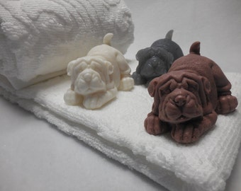 Dog Soap - Shar Pei Gift - Doggy Soap - Puppy Soap - Shar Pei Dog - Dog Lover Gift - Glycerin Soap - Custom Soap Favors - Kids Party Favors