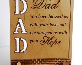 Dad Fathers Day Gift,Dad Valentines Gift, Dad Appreciation Gift, Dad's Birthday / Appreciation,Son to Dad Gift, Daughter to Dad Gift