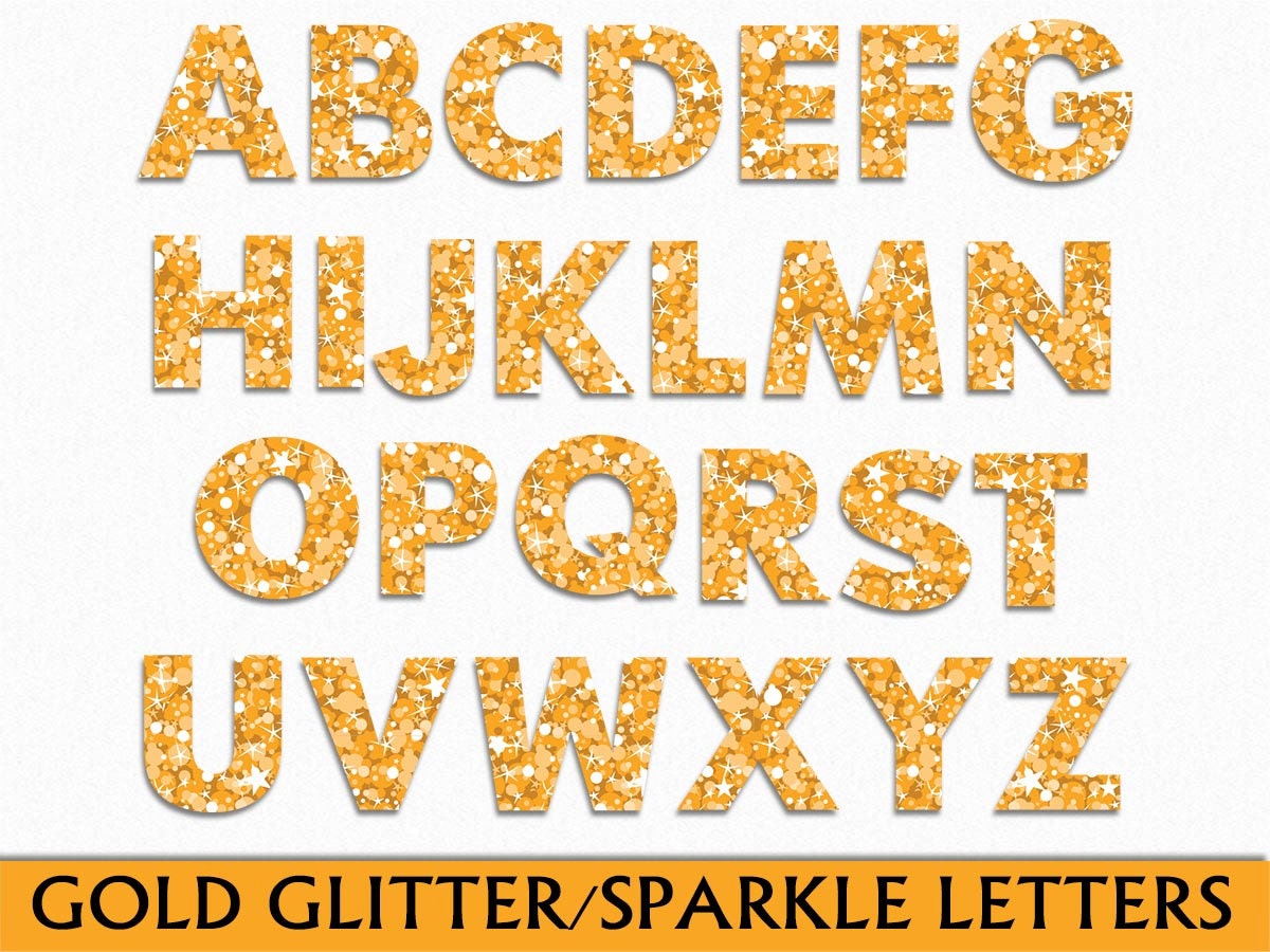 free glitter alphabet clipart - photo #7