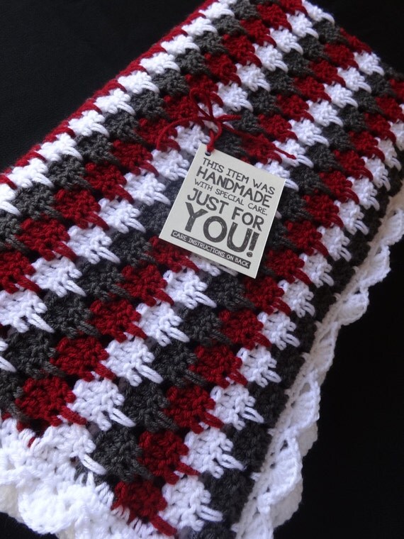 Larksfoot Crochet Afghan Blanket by CustomCrochetMaker on Etsy