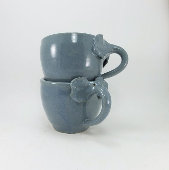 pair of small elephant cups