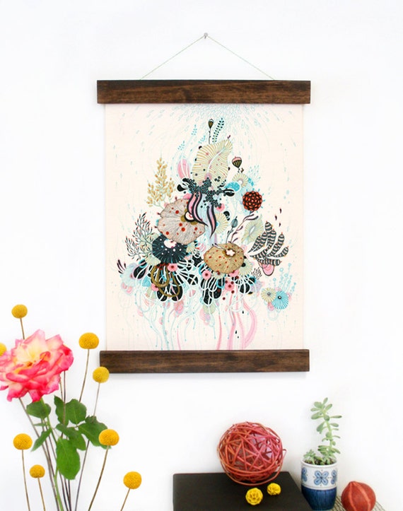 Wall Art Hanging Canvas Art Print Inspired by Vintage