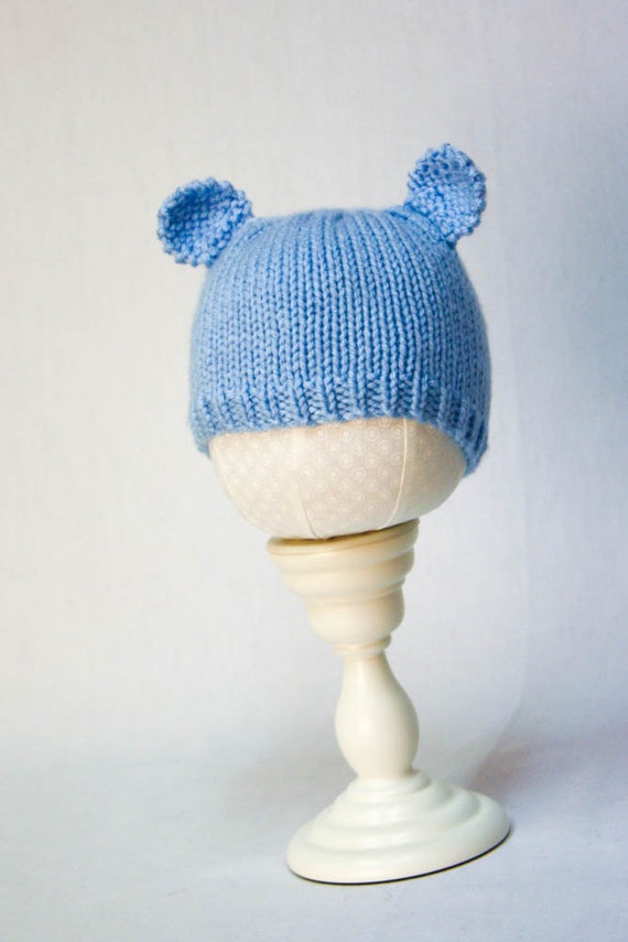 Minimalist Baby Bear Hat knitting PATTERN - cute stocking ...