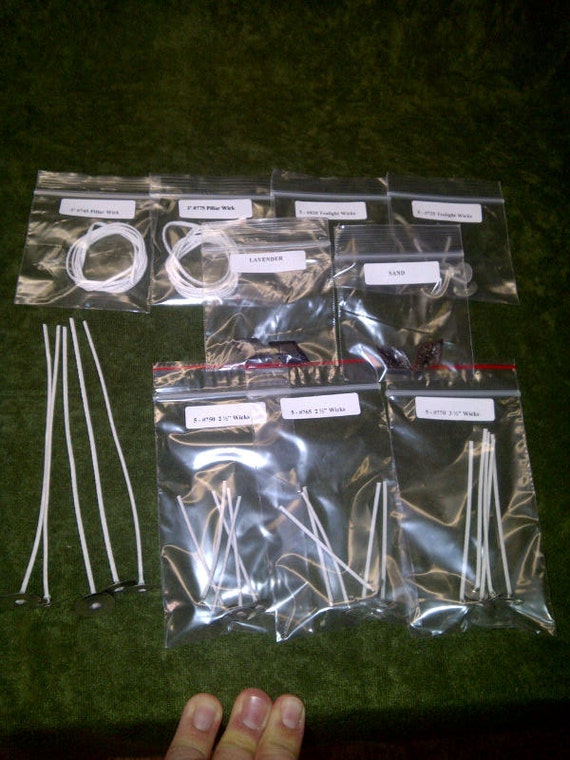 Wick Sample Pack for BEESWAX Candle Making by ThePlace4Candles