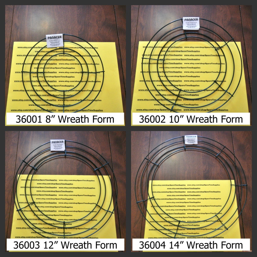 Wire Wreath Forms 8 10 12 and 14 sizes by SpareTimeSupplies