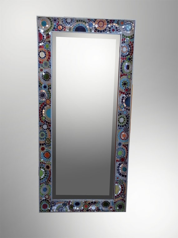 Items similar to Stained Glass Full Length Unique Spiral Art Mosaic