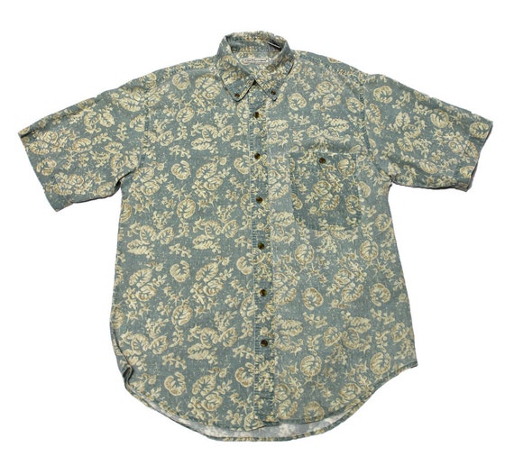 Vintage 90s Bugle Boy Company Hawaiian Shirt Mens Size Small