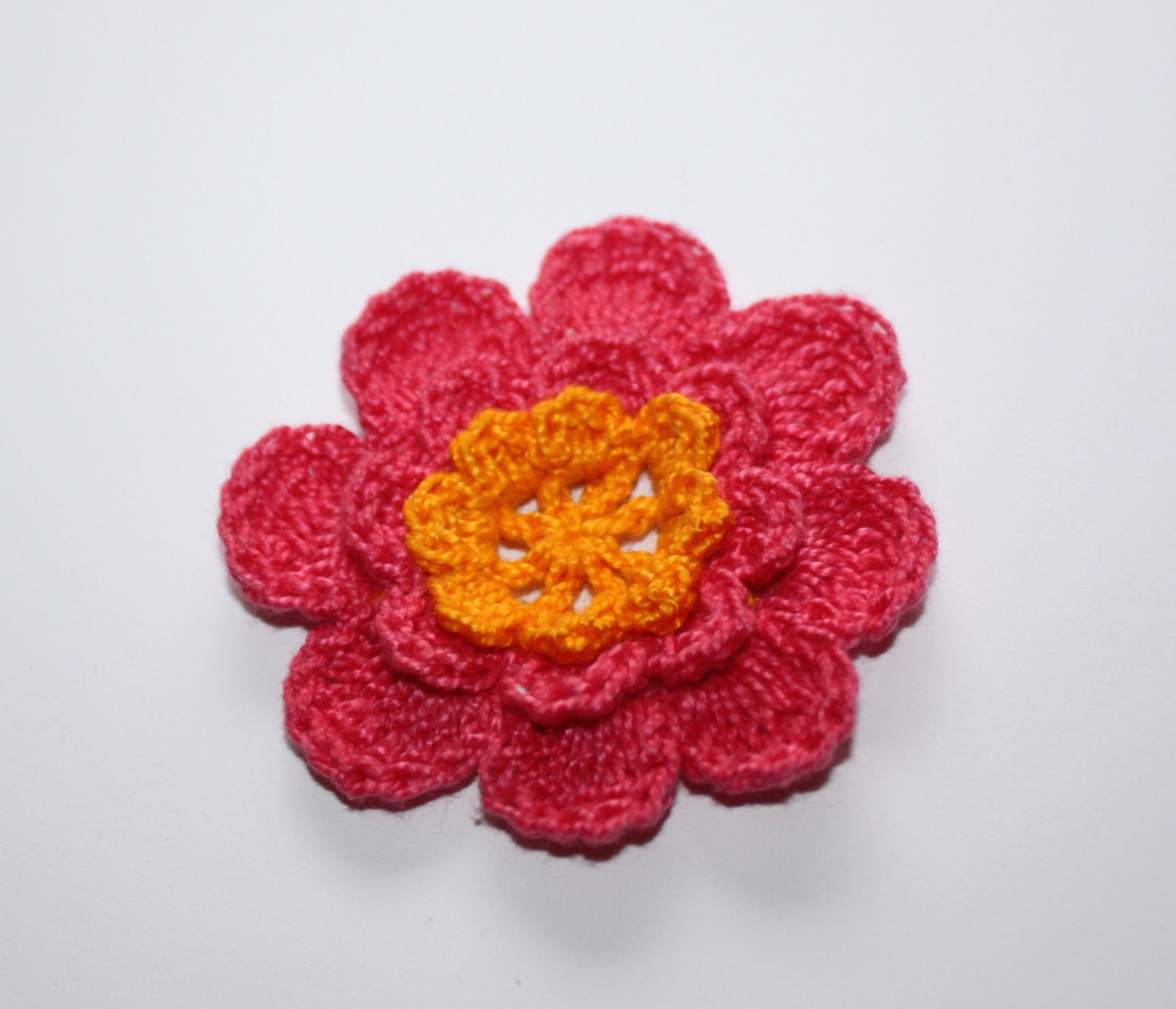 Crochet Flower Accessory Embellishment Crochet Applique